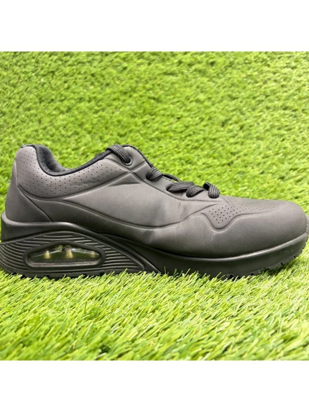 Skechers Uno-Stand on Air Womens Size 7.5D Black Athletic Running Shoes Sneakers